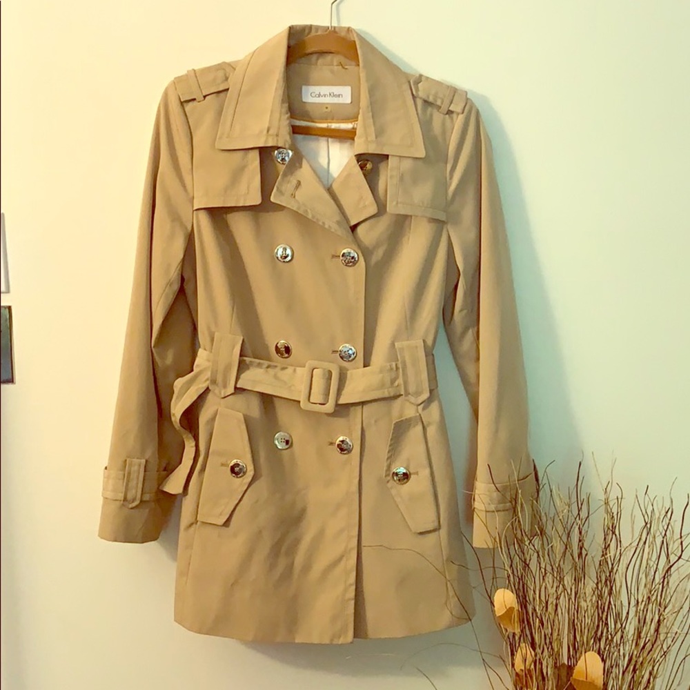 Calvin Klein Double Breasted Trench Coat